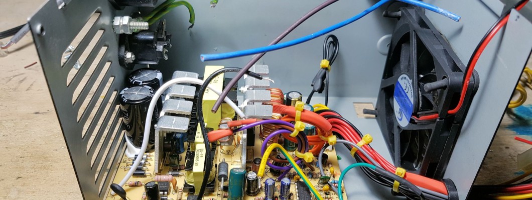 Total rebuilding of Amiga 4000 power supply